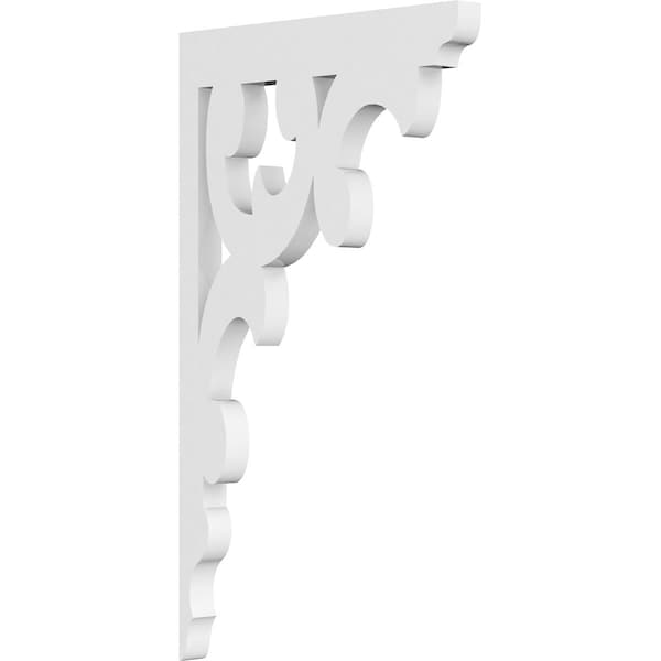 Ekena Millwork Vienna Architectural Grade PVC Bracket, 5/8"W X 7"D X 12"H BKTP01X07X12VI - main